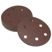 Sandpaper Round 125x125mm 1200 Grit 20 Pcs Red Hook & Loop Sanding Sheets