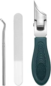 Angled Nail Clippers | Slanted Toenail Clippers - Anti-Splash, Wide Jaw Opening, Stainless Steel Manicure Set, Travel Pedicure Tool For Men Women