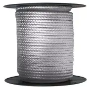 ANCHOR ROPE DOCK LINE 3/8" X 150' BRAIDED 100% NYLON SILVER MADE IN USA