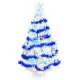 【摩達客】台灣製15尺/15呎(450cm)特級白色松針葉聖誕樹 (藍銀色系配件)(不含燈)(本島免運費)(YS-WPT015002)