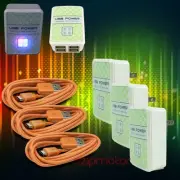 3X 4 USB PORT HUB WALL ADAPTER+3FT CABLE POWER CHARGER ORANGE GALAXY NOTE NEXUS