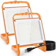 2 Pack 50W LED Work Light, 8000LM Super Bright Flood Lights, IP65 Waterproof,...