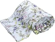 Romance Kosugi 5-ply Gauze Blanket, V&A (Victoria & Albert Museum), Kilburn Pattern, Breathable, Moisture Absorption and Wicking, Gentle on The Skin, 100% Cotton, Blue