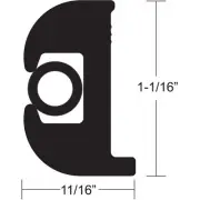 TACO Flex Vinyl Rub Rail Kit - Black w/Black Insert - 50' V11-0809BBK50-2