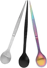 OHPHCALL Multi-Function Tasting Spoon Stainless Steel 3pcs for Coffee Tea Buffet Mixing Serving