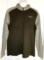 Raw Gear 1/4 Zip Pullover Lang sleeve Army Green Men's Large