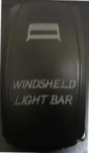 OFFROAD OFF ROAD BUGGY DUAL Back Lit GREEN WINDSHIELD BAR Rocker Switch #ACWLBG