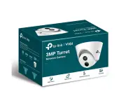 TP-Link VIGI 3MP C400HP-2.8 Turret Network Camera, 2.8mm Lens, Smart Detection, Smart IR, WDR, 3D NDR, Night Vision, H.265+, PoE