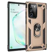 For Samsung Galaxy Note 20 Ultra 5G Armor TPU + PC Protective Case Ring Holder, Gold