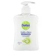 Dettol 250ml Liquid Hand Care Wash Soap Antibacterial w Aloe Vera/Vitamin E Pump