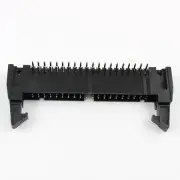 10Pcs Black 2.54mm 40 Pin Male Right Angle Ejector Header Connector With Latch