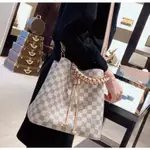 二手LV LOUIS VUITTON20新NéONOé MM 棋盤格編織手提水桶包 N40344 （+實拍）