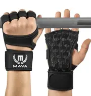 Weight Lifting Gloves with Wrist Support, Work Out Gloves, Gym Medium Black