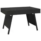 Foldable Side Table Black 60X40x38 Cm Poly Rattan rattan Side Tables