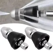 2Pcs Sewer Jetter Nozzle 5000 PSI High Pressure Drain Hose Nozzle Drain Cleaner@