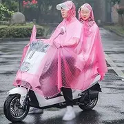 [CTRSM] Mobility Scooter rain Cover Canopy， Mobility Scooter Rain Cover,Polka Dot Print Electric Bicycle Hooded Poncho Lightweight Compact Bike Motorcycle Bike Scooter Cape,Red: Blu, Size : 4 (Color : Rood