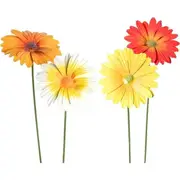 4x Garden 58cm Gerbera Flower Ornament Outdoor Floral Yard/Patio Decor Assorted
