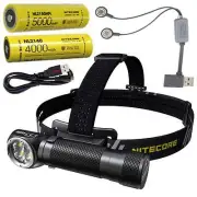 Combo: Nitecore HC35 Rechargeable LED Headlamp -2700Lm w/NL2150HPi & A1 Charger