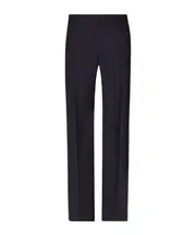 linen-blend trousers IT50 Black