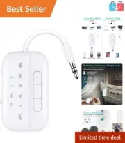 AptX Low Latency Bluetooth Adapter - 2-in-1 Transmitter for TV, Airplane, & Home