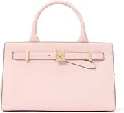 [Kate Spade New York] Deco Pebbled Leather Medium Satchel, Pastry Pink Multi, Pastry Pink Multi