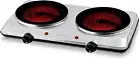 OVENTE Countertop Infrared Double Burner, 1500W Electric Hot Plate and Portable
