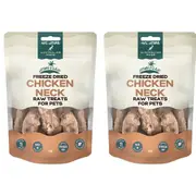 2x Nature Island Freeze Dried Chicken Neck Human Grade 80g Dog/Cat Raw Treats
