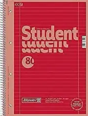 Spiral Notebook Red din A4 Lines 27
