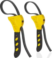 Strap Wrench Set Adjustable Rubber Belt Wrench for Oil Filter Wrench Set, Jar Op