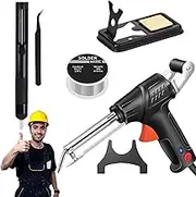 Internally Heated Industrial Laser Welding Tools, Multi-function Soldering Iron Soldering Gun Set, 3 in 1 Hand Held Welder Gun for Industrial Home DIY, Cutting and Rust Removal (black)
