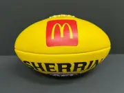 AFL SHERRIN MCDONALDS REPLICA GAME BALL FULL GRAIN LEATHER FOOTBALL - Maccas