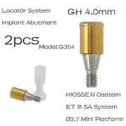 2Pcs Implant Locat0r System Abutment 4.0 mm GH For HIOSSEN ET III SA Ø3.7 Mini