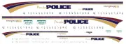 PARKER Police Colorado 1/43rd Waterslide Decals
