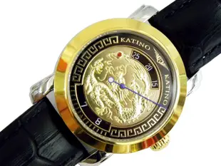 [專業模型] 機械錶 [KATINO KK2012] 卡蒂諾-龍騰限量機械錶[金色龍騰面]時尚/商務錶[全新]