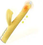 Rabbit Sucking Vibrator for Clitoral G Spot, Sexual Tools for Female Heating Rabbit Adult Dildo Clitoralis Stimulator 8 Thrusting Mode with 5 Suction and 8 Vibration Sex Toys