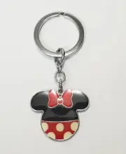 MINNIE MOUSE CHARM KEYCHAIN KEY RING Purse Backpack Tote Diaper Bag Jewelry