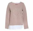 NEW Womens Marc New York Andrew Marc Studded Heart Top NWT Size Medium/ mauve