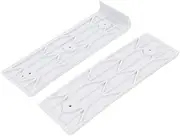 Boat Trailer Bunk Slides, 3in X 10in ABS Boat Trailer Bunk Slide Pads Practical Boat Trailer Glide Bunk Enders Heavy Duty Boat Trailer Bunk Slicks for Easier Launching & Loading