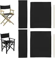 Directors Chair Canvas Replacement, 2 Sets Director Chair Replacement Canvas, Makeup Chair Seat Replacement Canvas, Stool Protector for Director Chair (Chair Not Included)