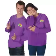 Purple Wiggle Lachy John The Wiggles Adult Unisex Mens Costume Shirt Top