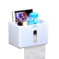 在飛比找momo購物網優惠-【ECOCO】多功能衛生紙架 置物架 手機架 擴音箱 置物盒