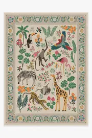 275' x 365' | Machine Washable Runner Rug | Kid & Pet Friendly | Indoor Rug | Iris Apfel Jingle Jungle Rug | Ruggable