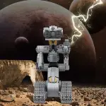 霹靂五號機器人模型MOC影視周邊益智玩具自由組裝小顆粒積木拼裝