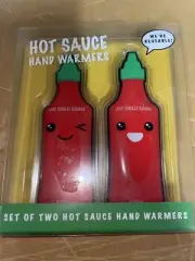 Gift Republic 2 Pack of Red Hot Sauce Self Heating Reusable Hand Size Warmers