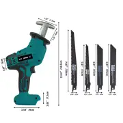 Cordless Electric Chainsaw Wood CuttIng Woodworking Tool Garden Rechargeable Saw
