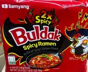 Samyang Buldak Spicy Ramen Hot chicken Flavor 2x Spicy, Pack of 5 Of 4.94 Oz