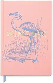 Designworks Ink Vintage Sass A5 Hardcover Notebook Journal, Winging It, 14.6cm x 21.6cm, Pink, JB86-1091EU