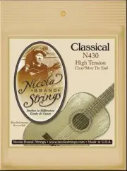 Nicola N430 Classical Guitar Strings; High tension - Tie End