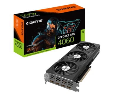 Gigabyte RTX 4060 GV-N4060GAMING OC-8GD DP HDMI Video card PCI E 4.0 X8 GDDR6