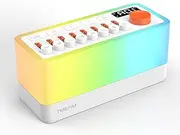 White Noise Sleep Sound Machine, Bluetooth Wireless Speaker for Travel with 8 Nature Sounds, 12 Colors Night Lights Noise Machines for Sleeping Equipped with Humidifier Function